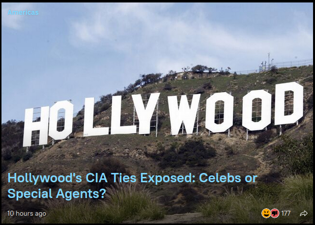 sputnikglobe.com Americas HOLLY WOOD Hollywood's CIA Ties Exposed: Celebs or Special Agents?